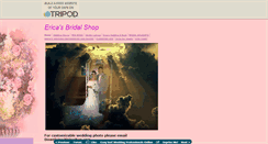 Desktop Screenshot of ericasbridalshop.tripod.com