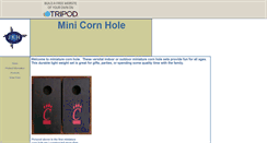 Desktop Screenshot of minicornhole.tripod.com