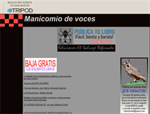 Tablet Screenshot of manicomiodevoces.tripod.com