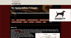 Desktop Screenshot of myspinabifidacrusade.tripod.com