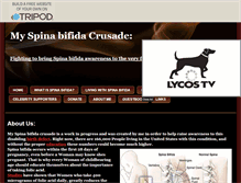 Tablet Screenshot of myspinabifidacrusade.tripod.com