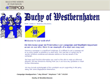 Tablet Screenshot of duchyofwestbernhaven.tripod.com