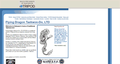 Desktop Screenshot of flyingdragontkd.tripod.com