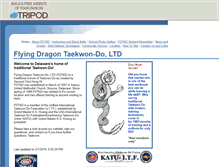 Tablet Screenshot of flyingdragontkd.tripod.com