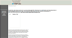 Desktop Screenshot of bucketsort.tripod.com