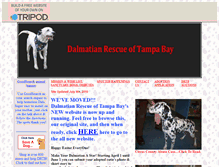 Tablet Screenshot of dalmatianrescuetampa.tripod.com