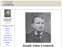 Tablet Screenshot of josephlumbard.tripod.com