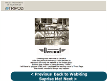 Tablet Screenshot of deconut.tripod.com