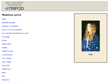 Tablet Screenshot of madonnahome.tripod.com