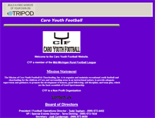 Tablet Screenshot of caroyouthfootball.tripod.com