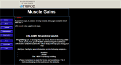 Desktop Screenshot of musclegains.tripod.com