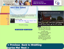 Tablet Screenshot of aint-she-sweet.tripod.com