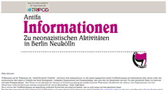 Desktop Screenshot of antifarechercheneukoelln.tripod.com