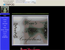 Tablet Screenshot of kimsartisticconfections.tripod.com