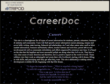 Tablet Screenshot of careerdoc.tripod.com