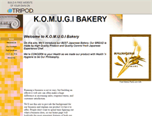 Tablet Screenshot of komugi-bakery.tripod.com