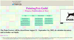 Desktop Screenshot of paintingpetsguild.tripod.com