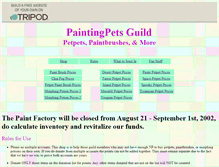 Tablet Screenshot of paintingpetsguild.tripod.com