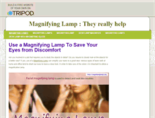 Tablet Screenshot of magnifyinglamp.tripod.com