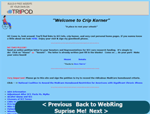 Tablet Screenshot of cripkorner.tripod.com