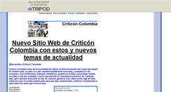 Desktop Screenshot of criticoncolombia.tripod.com