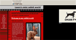 Desktop Screenshot of laurasminirabbitworld.tripod.com