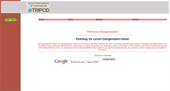 Desktop Screenshot of changemasters98.tripod.com
