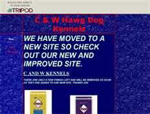 Tablet Screenshot of candwhawgdogkennels.tripod.com