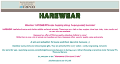 Desktop Screenshot of harewear.tripod.com