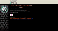 Desktop Screenshot of free.credits.tripod.com