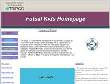 Tablet Screenshot of futsal-kids.tripod.com