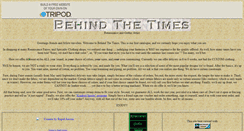 Desktop Screenshot of behindthetimes.tripod.com