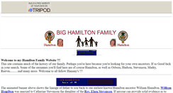 Desktop Screenshot of bighamiltonfamily.tripod.com
