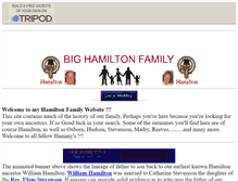 Tablet Screenshot of bighamiltonfamily.tripod.com