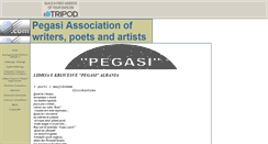Desktop Screenshot of pegasialwriters.tripod.com