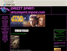 Tablet Screenshot of drizztspirit.tripod.com
