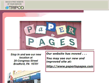 Tablet Screenshot of papertopages.tripod.com