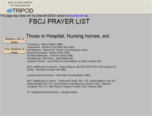 Tablet Screenshot of fbcj-prayer-list.tripod.com