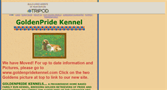 Desktop Screenshot of goldenpridekennels.tripod.com