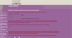 Desktop Screenshot of enigmasmatrix.tripod.com