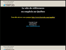 Tablet Screenshot of emplois.tripod.com