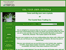 Tablet Screenshot of dig-your-own-crystals.tripod.com