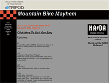 Tablet Screenshot of mountainbikemayhem.tripod.com