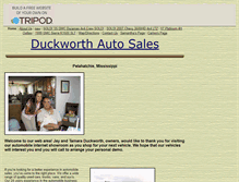 Tablet Screenshot of duckworthautosales.tripod.com