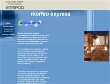 Tablet Screenshot of morfeoexpress.tripod.com