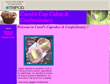 Tablet Screenshot of carolscupcakes.tripod.com