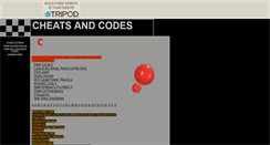 Desktop Screenshot of cheatscode.tripod.com