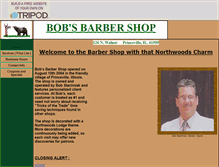 Tablet Screenshot of bobs-barber-shop.tripod.com