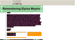 Desktop Screenshot of elyssamyers.tripod.com