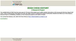 Desktop Screenshot of irishchesshistory.tripod.com